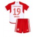 Tanie Strój piłkarski Bayern Munich Alphonso Davies #19 Koszulka Podstawowej dla dziecięce 2023-24 Krótkie Rękawy (+ szorty)